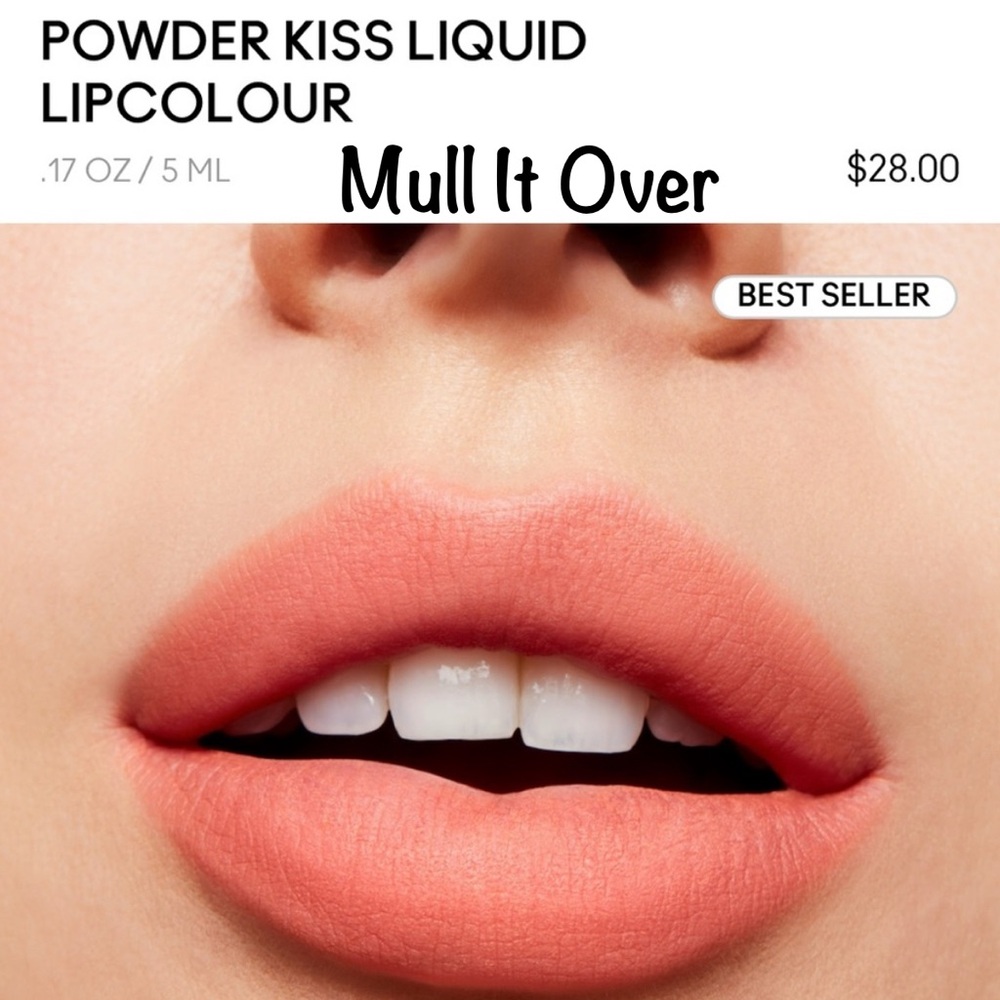 LAST 💋 MULL IT OVER a POWDER KISS LIQUID LIPCOLOUR. RETAIL $28. **NEW